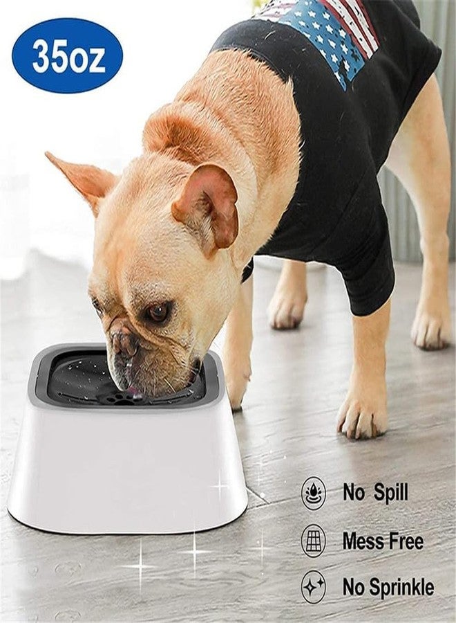 Vroxy Dog Water Bowl Splash Free Slow Feeder for Pets, No Spill Dog Drinking Bowl with Floating Disk, Vehicle Carried Water Bowl for Dogs Cats Puppies, Wet Mouth Design Pet Water Dispenser Large Capacity - Image 4